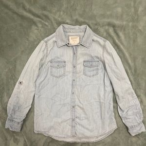 Denim button down shirt